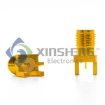 SMA-KHD9 Edge mount straight PCB jack thumbnail 4