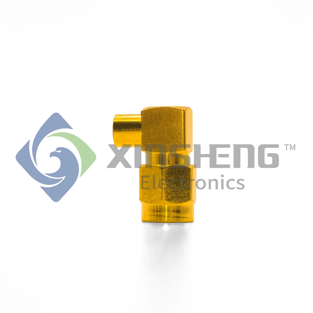 SMA-JWB3 Right Angle Crimp Cable Mount For RG402 Plug Male RF Connector
