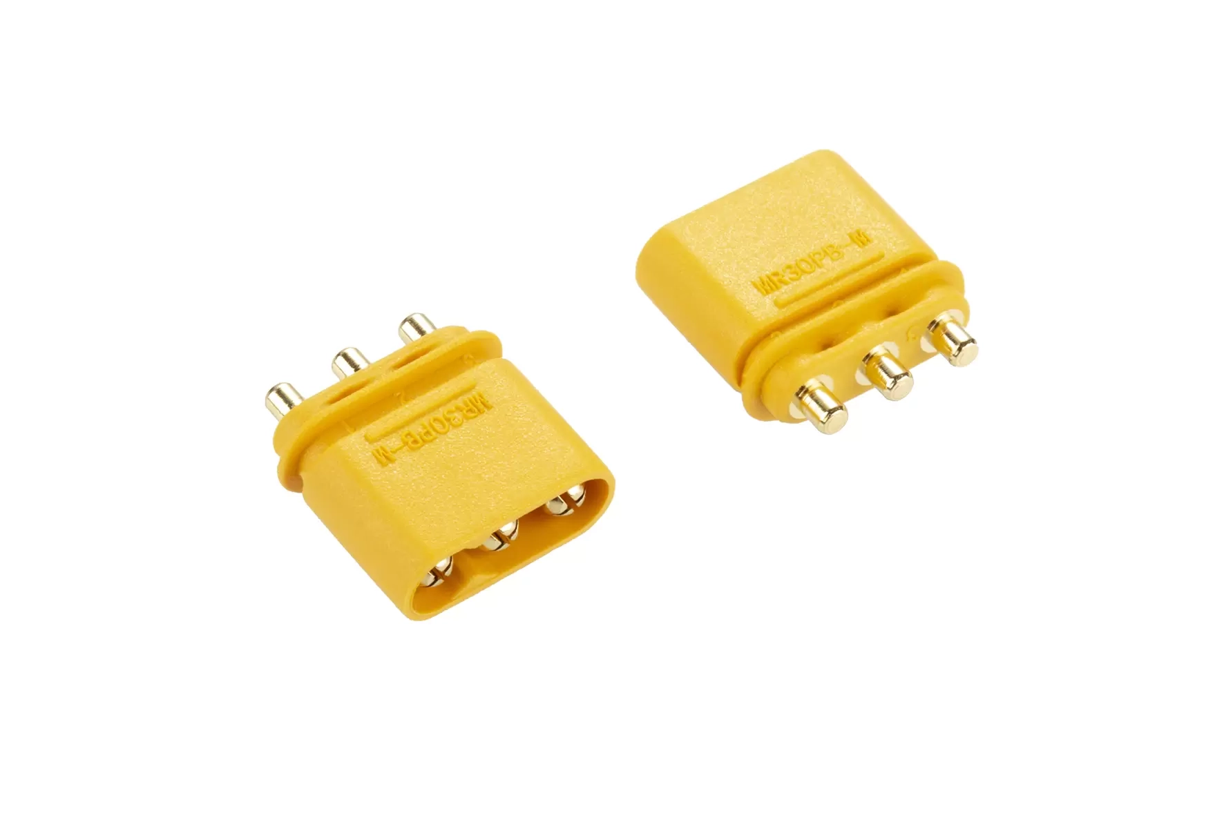 MR three-pin vertical board connector – male and female